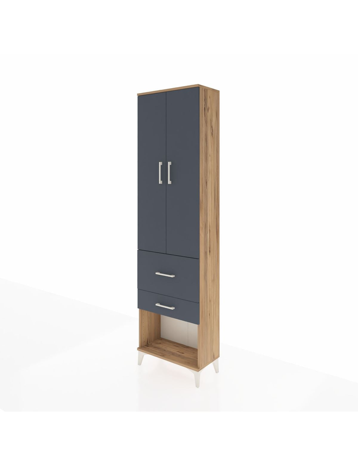 Arges Dolap 3 Raflı 2 Çekmeceli 2 Kapaklı 60x30x221 - S29M083V8A
