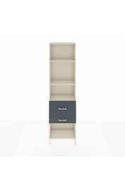 Arges Dolap 3 Raflı 2 Çekmeceli 60x30x221 Aytaşı-Antrasit