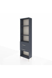 Arges Dolap 3 Raflı 2 Çekmeceli 60x30x221 Antrasit-Antrasit