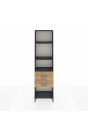 Arges Dolap 3 Raflı 2 Çekmeceli 60x30x221 Antrasit-Çam