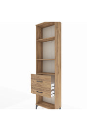 Arges Dolap 3 Raflı 2 Çekmeceli 60x30x221 Çam-Çam