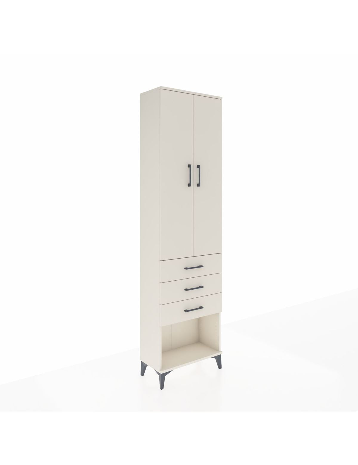 Arges Dolap 2 Raflı 3 Çekmeceli Tek Askılı 60x30x221 Aytaşı-Aytaşı