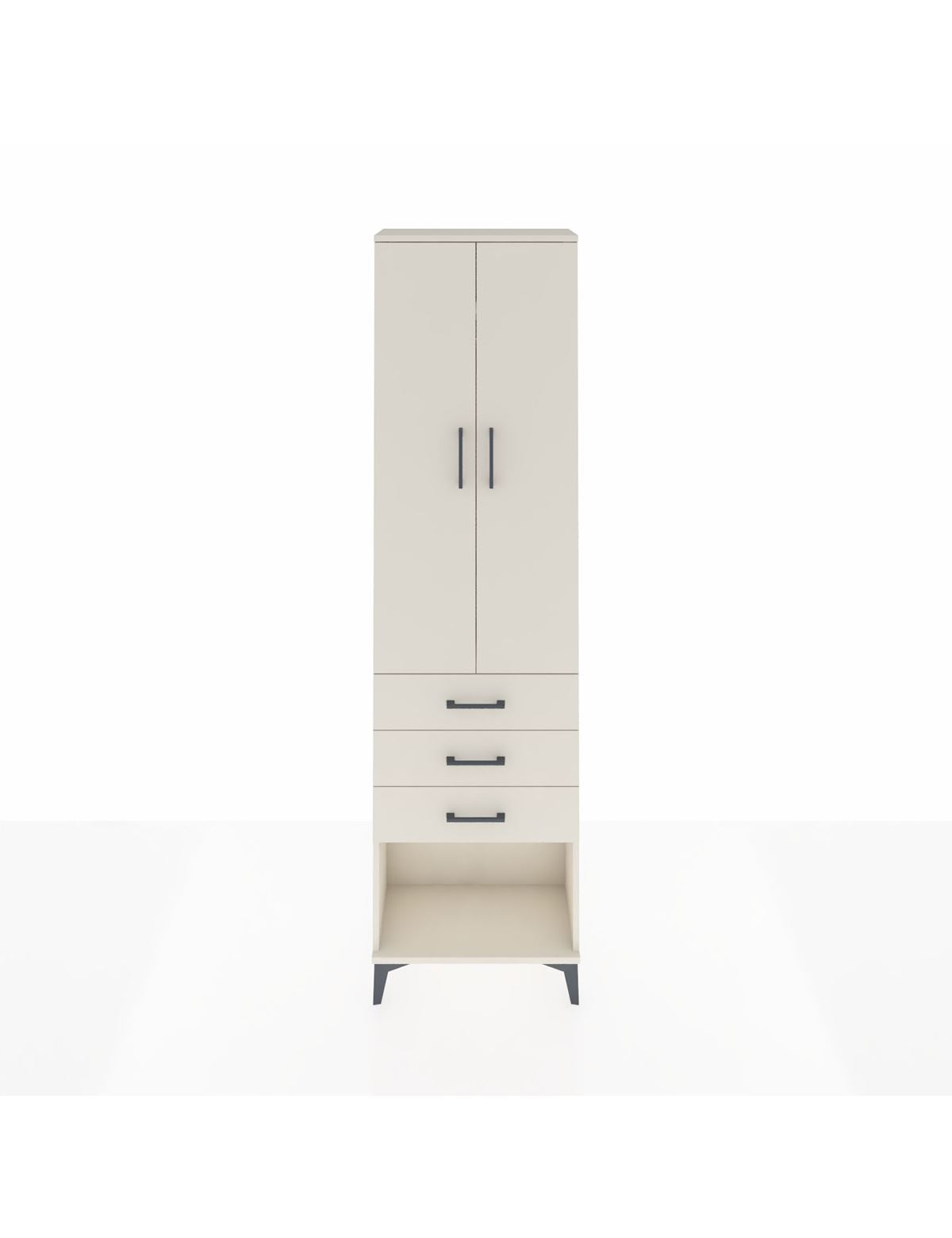 Arges Dolap 2 Raflı 3 Çekmeceli Tek Askılı 60x30x221 Aytaşı-Aytaşı