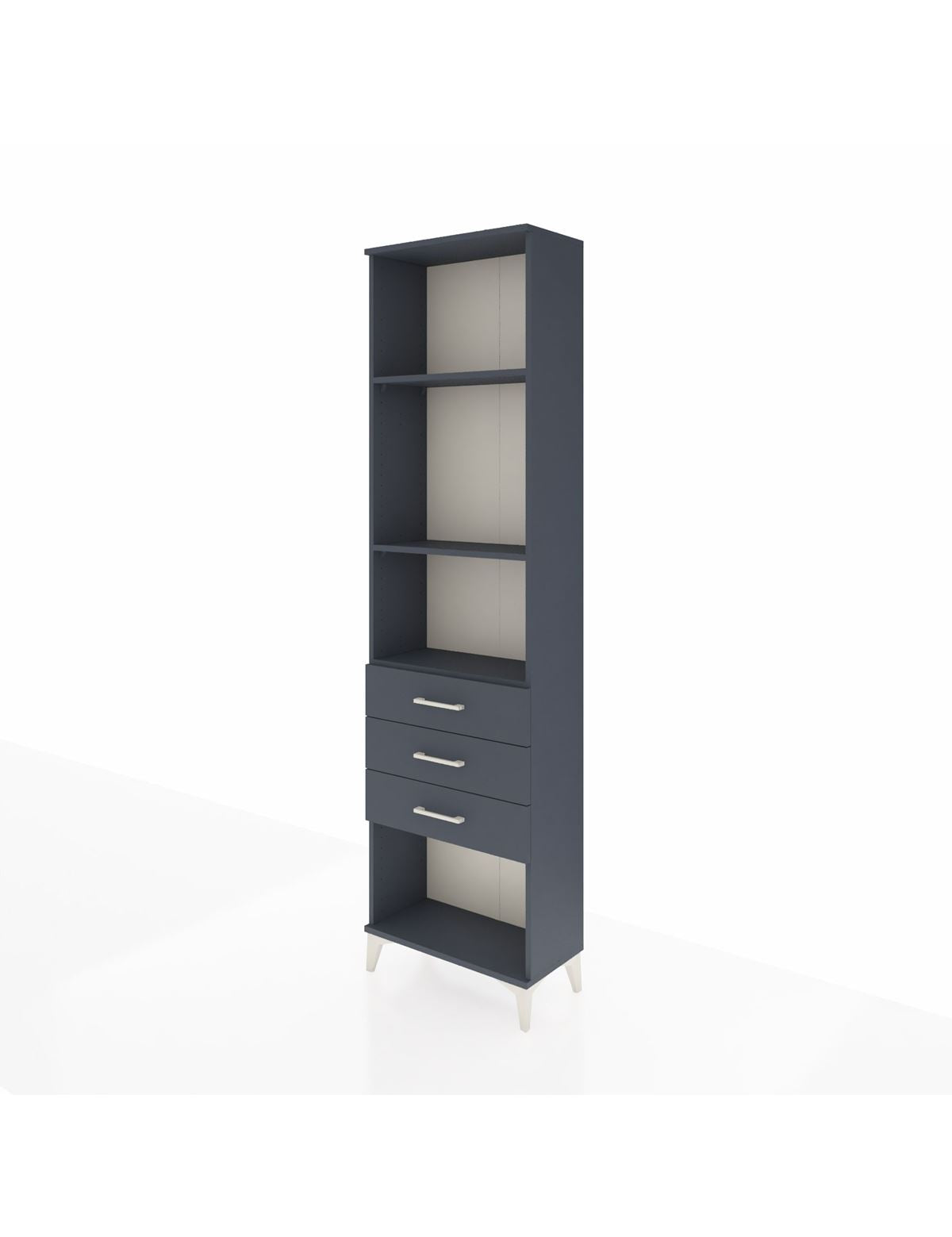 Arges Dolap 3 Raflı 3 Çekmeceli 60x30x221 - S29M087V5A