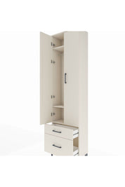 Arges Dolap 3 Raflı 2 Çekmeceli Tek Askılı 60x30x221 Aytaşı-Aytaşı