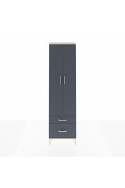 Arges Dolap 3 Raflı 2 Çekmeceli Tek Askılı 60x30x221 Aytaşı-Antrasit