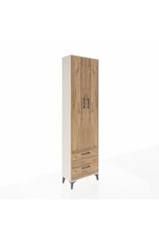 Arges Dolap 3 Raflı 2 Çekmeceli Tek Askılı 60x30x221 Aytaşı-Çam