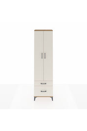 Arges Dolap 3 Raflı 2 Çekmeceli Tek Askılı 60x30x221 Çam-Aytaşı