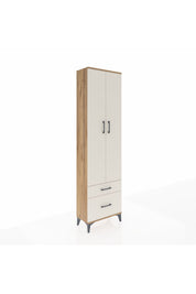 Arges Dolap 3 Raflı 2 Çekmeceli Tek Askılı 60x30x221 Çam-Aytaşı