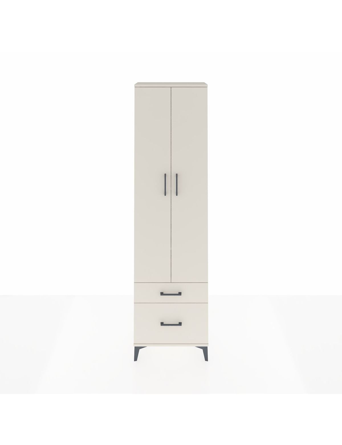 Arges Dolap 4 Raflı 2 Çekmeceli 2 Kapaklı 60x30x221 Aytaşı-Aytaşı