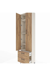 Arges Dolap 4 Raflı 2 Çekmeceli 2 Kapaklı 60x30x221 Aytaşı-Çam