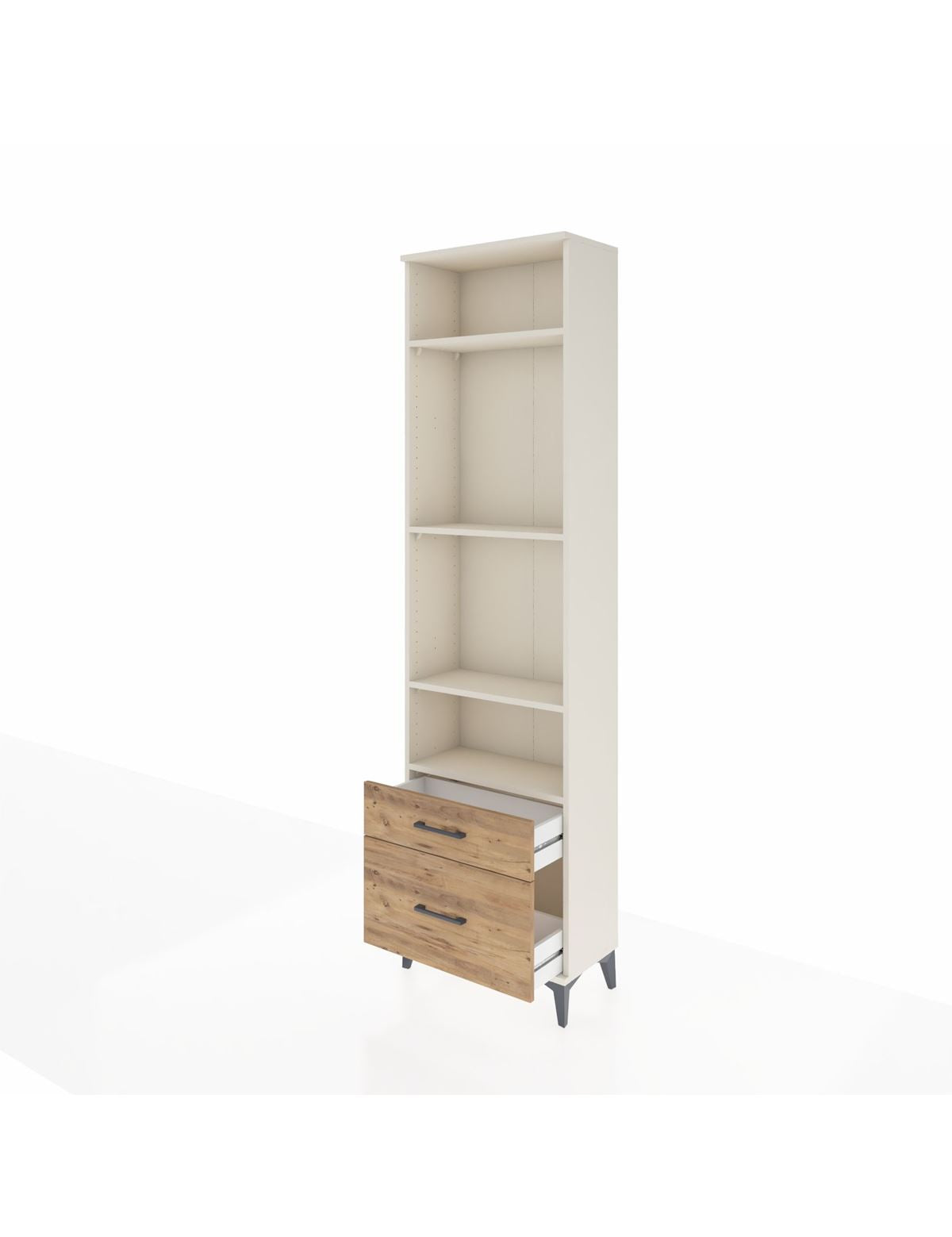 Arges Dolap 4 Raflı 2 Çekmeceli 60x30x221 - S29M093V3A