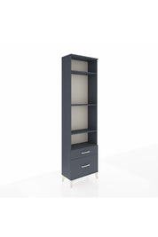 Arges Dolap 4 Raflı 2 Çekmeceli 60x30x221 Antrasit-Antrasit