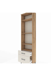 Arges Dolap 4 Raflı 2 Çekmeceli 60x30x221 Çam-Aytaşı