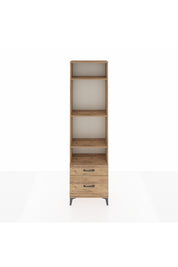 Arges Dolap 4 Raflı 2 Çekmeceli 60x30x221 Çam-Çam