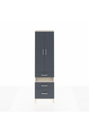 Arges Dolap 3 Raflı 3 Çekmeceli Tek Askılı 60x30x221 Aytaşı-Antrasit