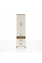 Arges Dolap 3 Raflı 3 Çekmeceli Tek Askılı 60x30x221 Çam-Aytaşı