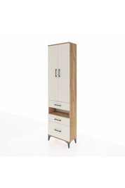 Arges Dolap 3 Raflı 3 Çekmeceli Tek Askılı 60x30x221 Çam-Aytaşı