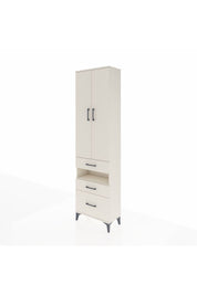 Arges Dolap 4 Raflı 3 Çekmeceli 2 Kapaklı 60x30x221 Aytaşı-Aytaşı