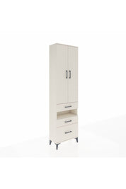 Arges Dolap 4 Raflı 3 Çekmeceli 2 Kapaklı 60x30x221 Aytaşı-Aytaşı