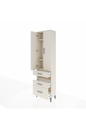 Arges Dolap 4 Raflı 3 Çekmeceli 2 Kapaklı 60x30x221 Aytaşı-Aytaşı