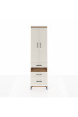 Arges Dolap 4 Raflı 3 Çekmeceli 2 Kapaklı 60x30x221
