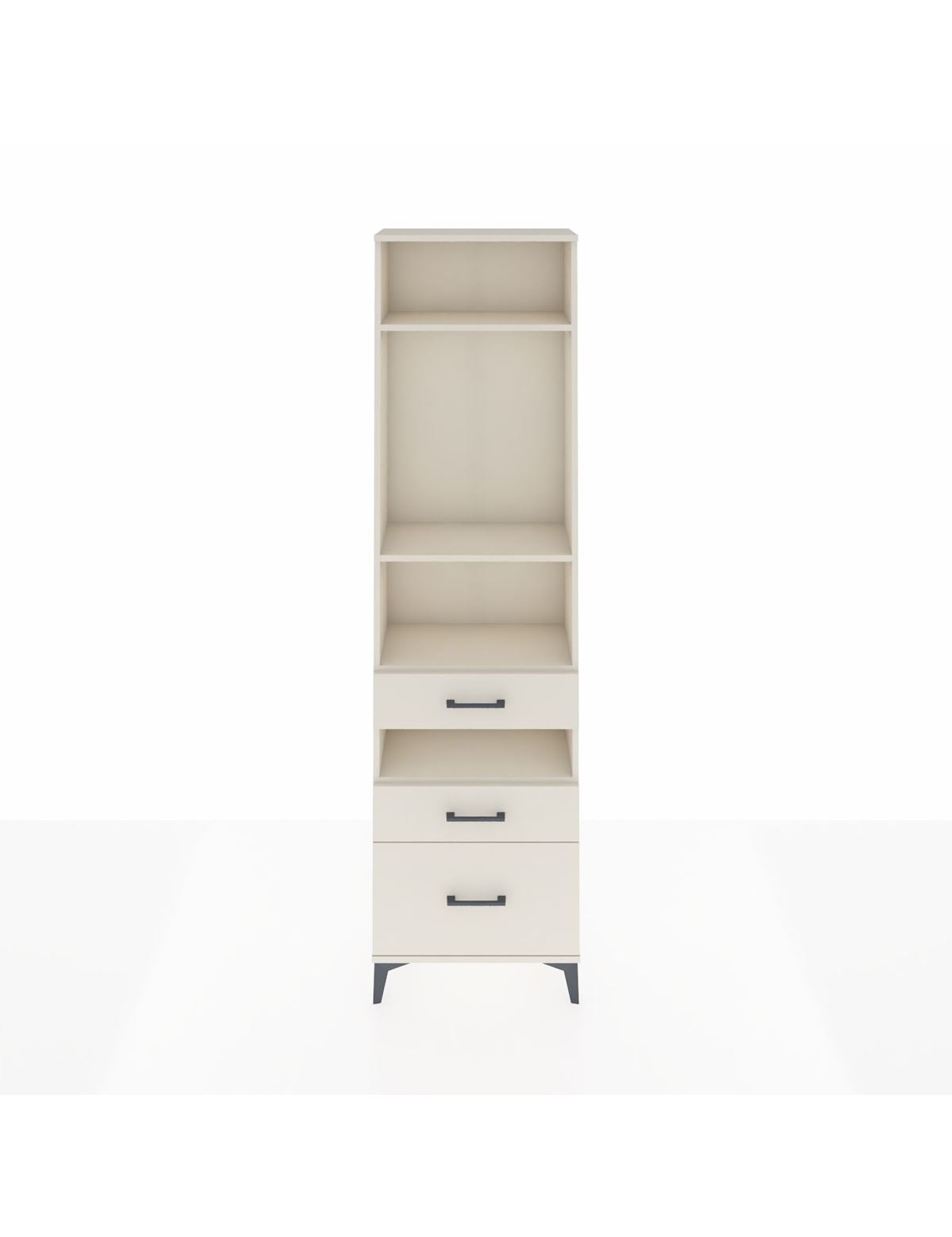 Arges Dolap 4 Raflı 3 Çekmeceli 60x30x221 Aytaşı-Aytaşı