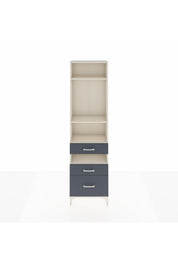 Arges Dolap 4 Raflı 3 Çekmeceli 60x30x221 Aytaşı-Antrasit