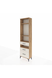Arges Dolap 4 Raflı 3 Çekmeceli 60x30x221 Çam-Aytaşı