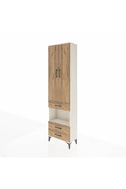 Arges Dolap 3 Raflı 3 Çekmeceli Tek Askılı 60x30x221 Aytaşı-Çam