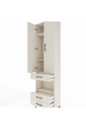 Arges Dolap 4 Raflı 3 Çekmeceli 2 Kapaklı 60x30x221 Aytaşı-Aytaşı