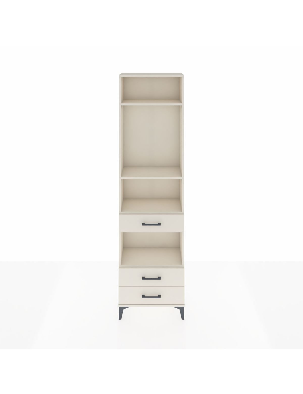 Arges Dolap 4 Raflı 3 Çekmeceli 60x30x221 Aytaşı-Aytaşı