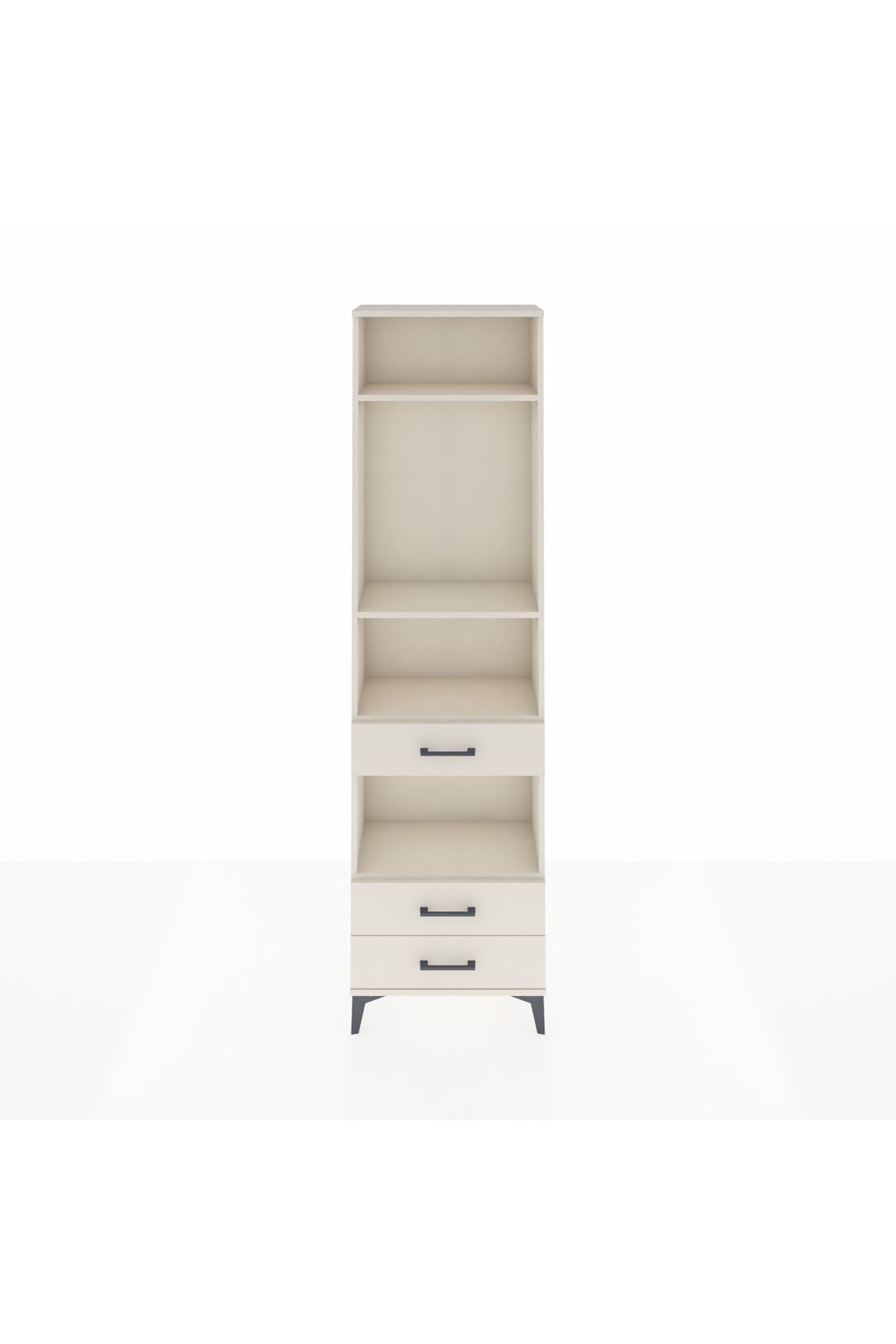 Arges Dolap 4 Raflı 3 Çekmeceli 60x30x221 Aytaşı-Aytaşı