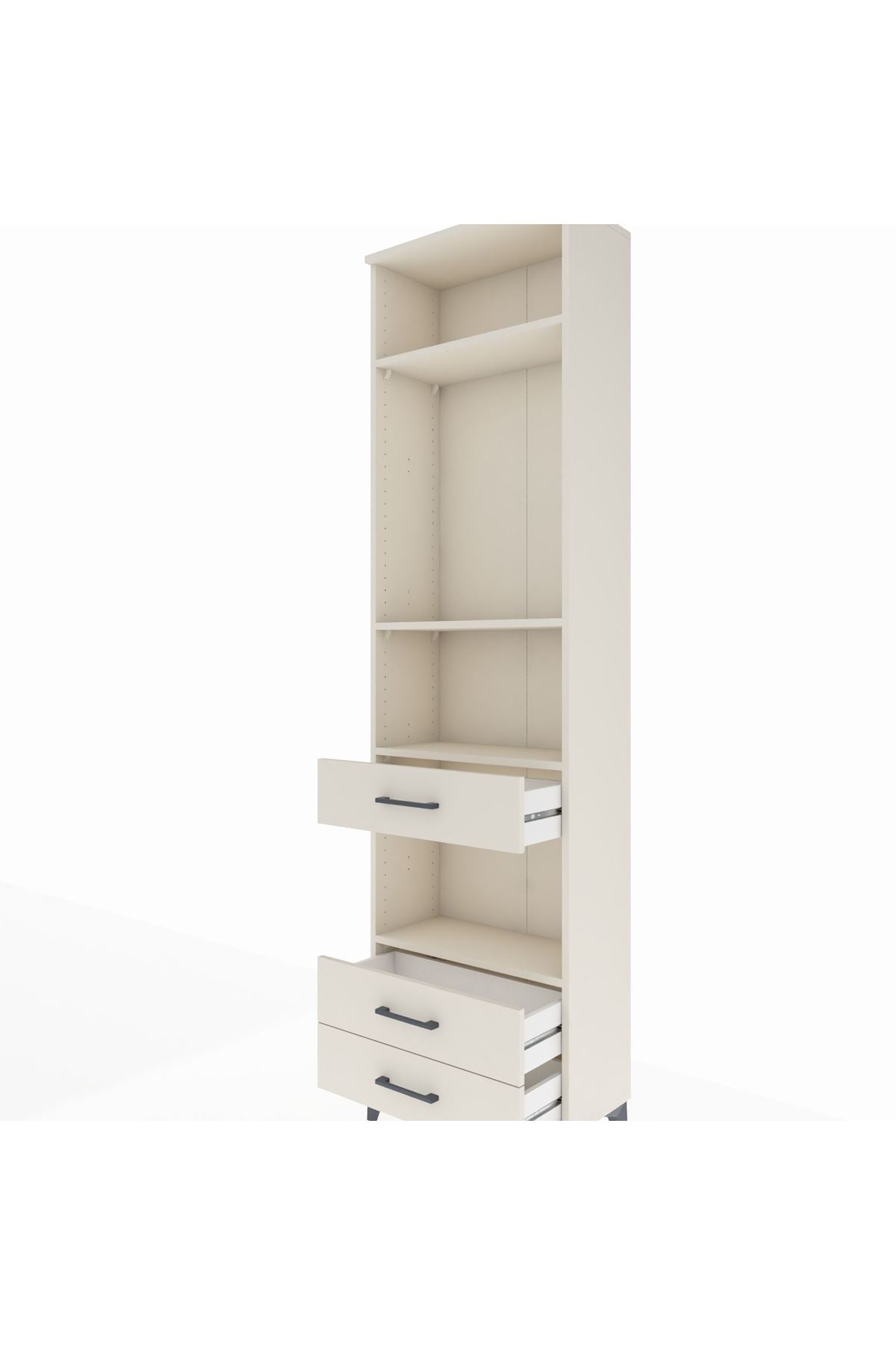 Arges Dolap 4 Raflı 3 Çekmeceli 60x30x221 Aytaşı-Aytaşı