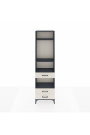 Arges Dolap 4 Raflı 3 Çekmeceli 60x30x221 Antrasit-Aytaşı