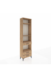 Arges Dolap 4 Raflı 3 Çekmeceli 60x30x221 Çam-Çam