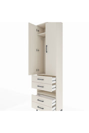 Arges Dolap 3 Raflı 4 Çekmeceli Tek Askılı 60x30x221 Aytaşı-Aytaşı