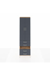 Arges Dolap 3 Raflı 4 Çekmeceli Tek Askılı 60x30x221