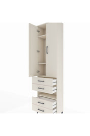 Arges Dolap 4 Raflı 4 Çekmeceli 2 Kapaklı 60x30x221 Aytaşı-Aytaşı