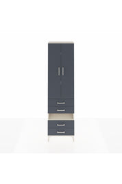 Arges Dolap 4 Raflı 4 Çekmeceli 2 Kapaklı 60x30x221 Aytaşı-Antrasit