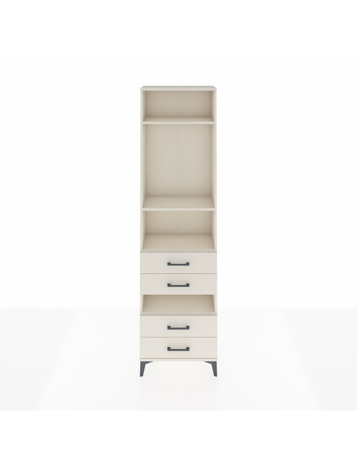 Arges Dolap 4 Raflı 4 Çekmeceli 60x30x221 Aytaşı-Aytaşı