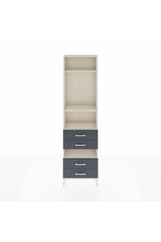 Arges Dolap 4 Raflı 4 Çekmeceli 60x30x221 Aytaşı-Antrasit