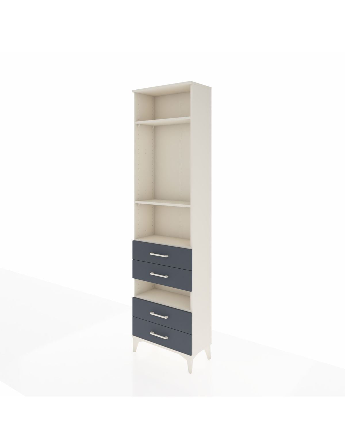 Arges Dolap 4 Raflı 4 Çekmeceli 60x30x221 - S29M102V2A
