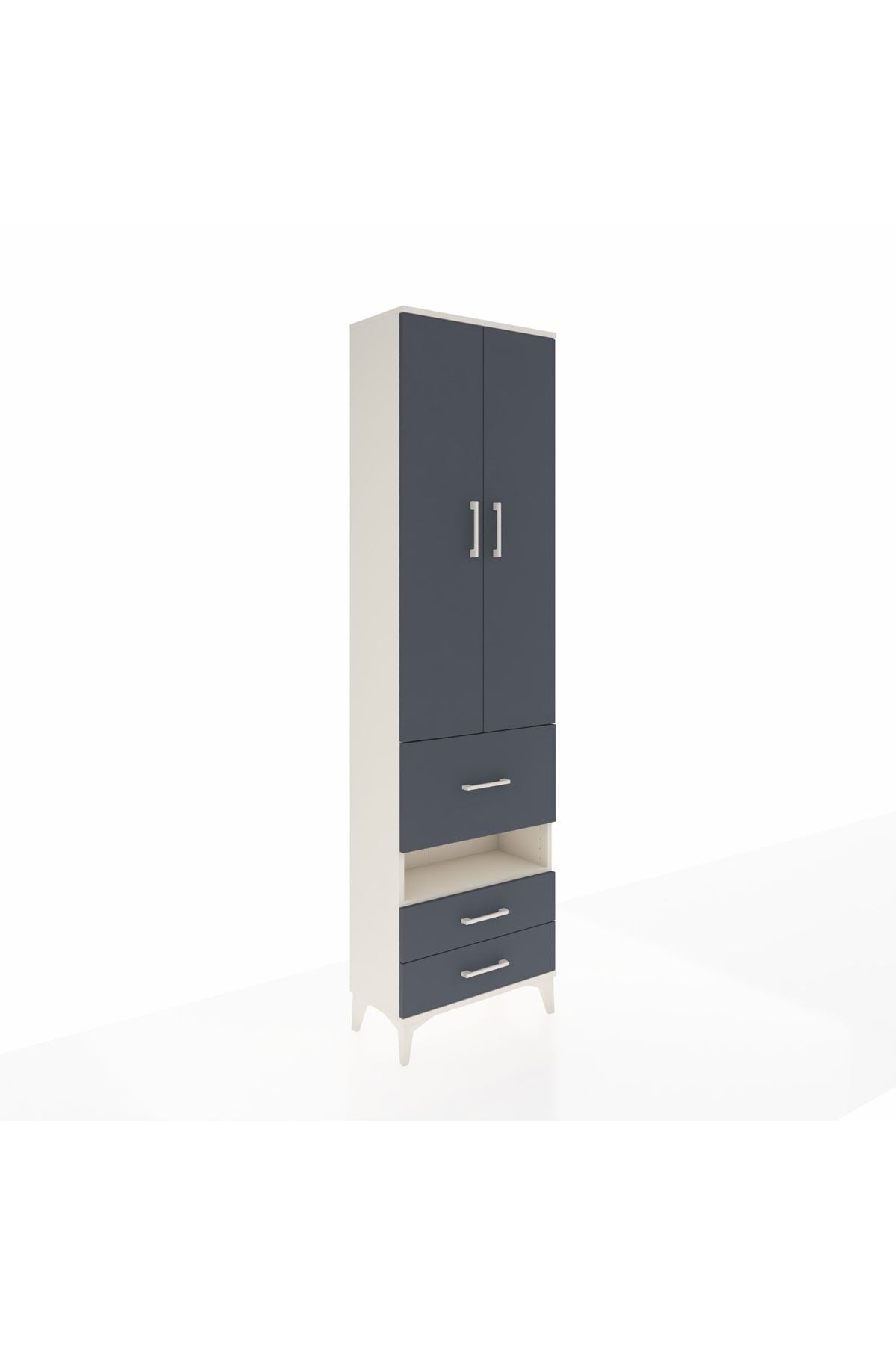 Arges Dolap 3 Raflı 3 Çekmeceli Tek Askılı 60x30x221 - S29M103V2A