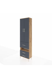 Arges Dolap 3 Raflı 3 Çekmeceli Tek Askılı 60x30x221 - S29M103V8A