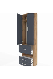 Arges Dolap 3 Raflı 3 Çekmeceli Tek Askılı 60x30x221 - S29M103V8A