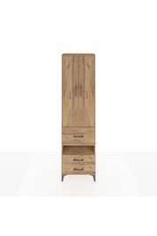 Arges Dolap 3 Raflı 3 Çekmeceli Tek Askılı 60x30x221 Çam-Çam