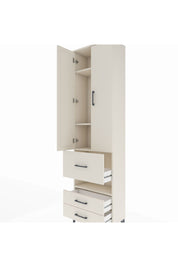 Arges Dolap 4 Raflı 3 Çekmeceli 2 Kapaklı 60x30x221 Aytaşı-Aytaşı