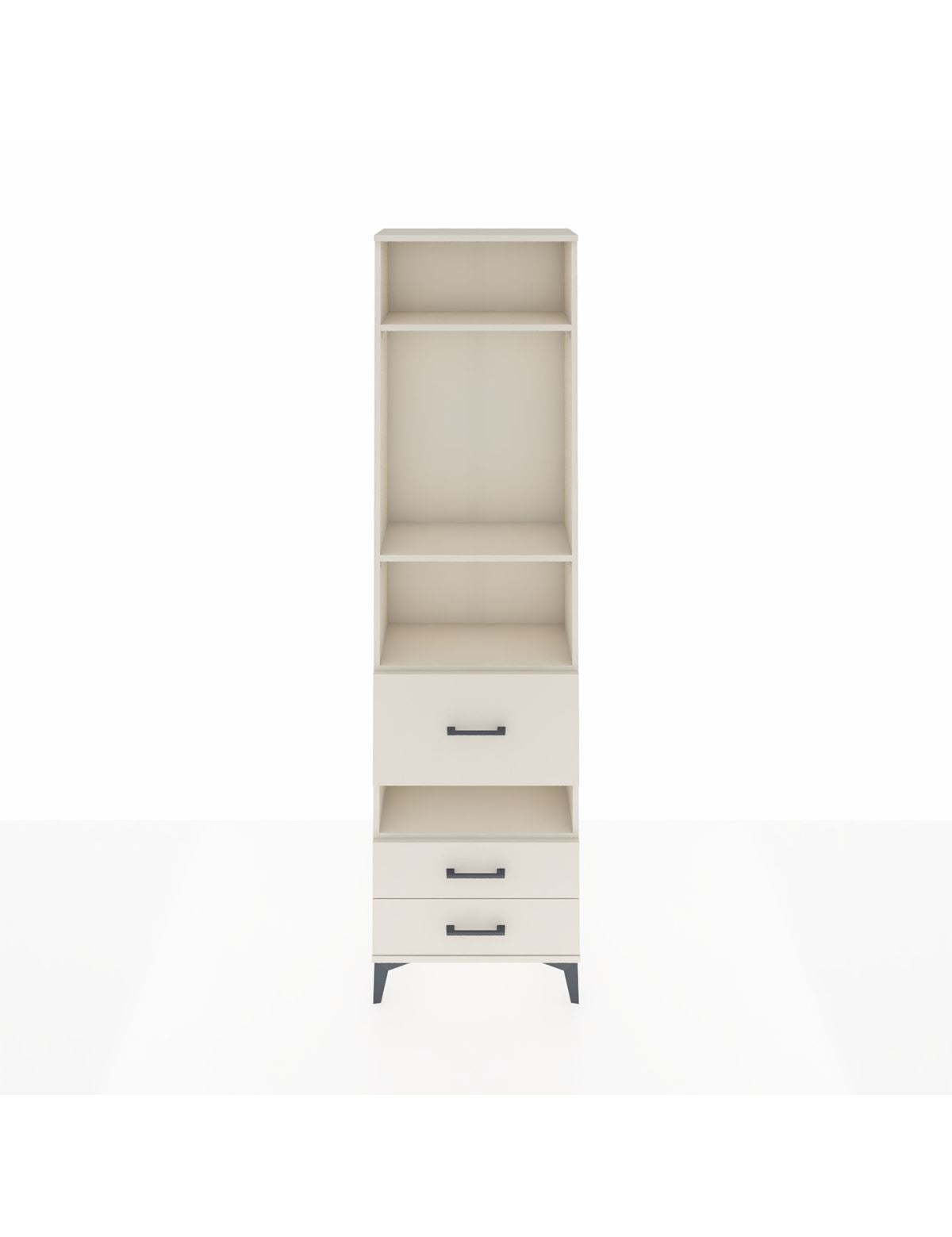 Arges Dolap 4 Raflı 3 Çekmeceli 60x30x221 Aytaşı-Aytaşı