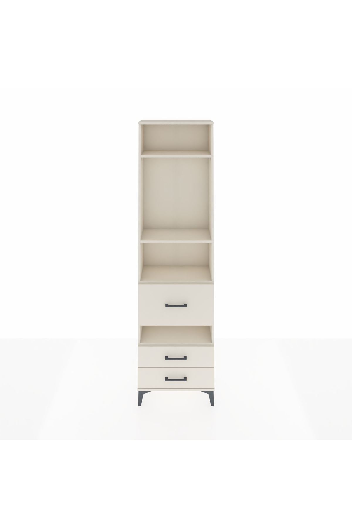 Arges Dolap 4 Raflı 3 Çekmeceli 60x30x221 Aytaşı-Aytaşı